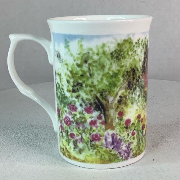 ROSE of ENGLAND ENGLISH COUNTRY COTTAGE Fine Bone China Medium Mug White - Picture 3 of 10